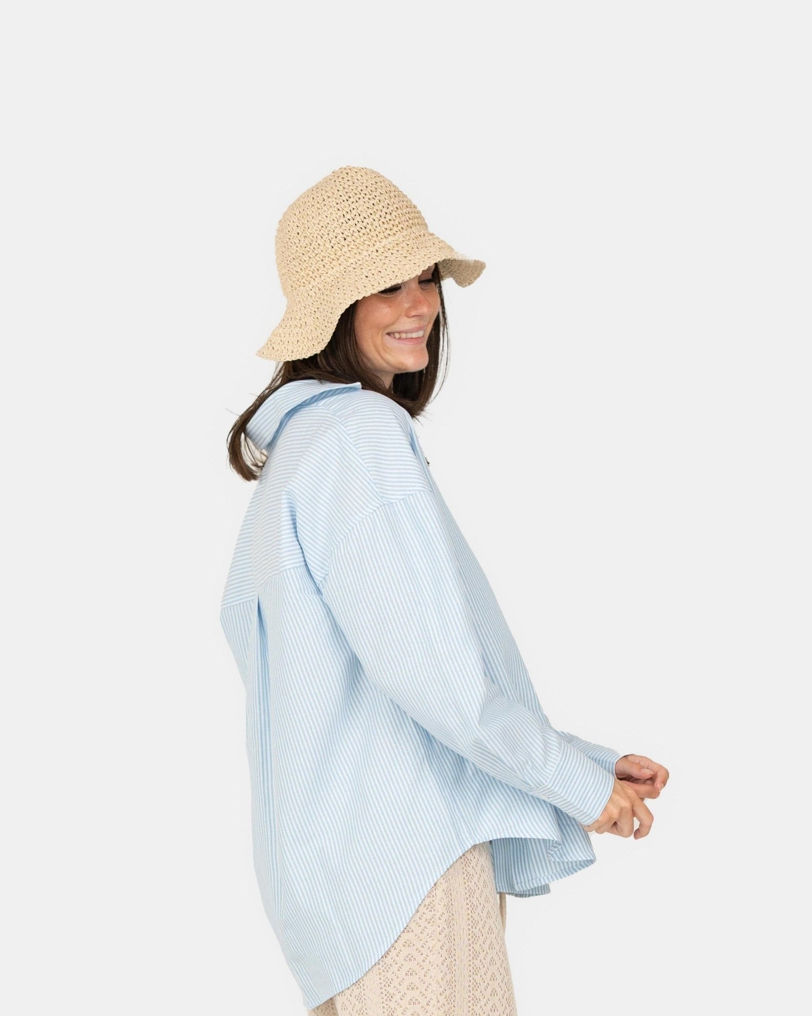 Blå Stribet Skjorte Josefine x SC | Skagen - clothing.dk